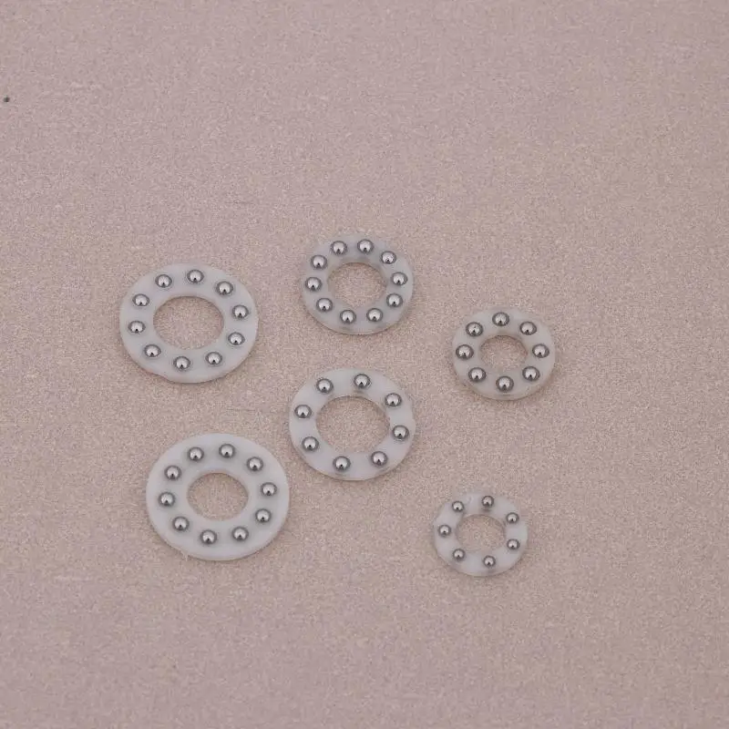 10 Stück Mini-Stahlkugellager, Axiallager aus Kunststoff und Gummi, für Klappmesser-Werkzeugzubehör – Detail 2