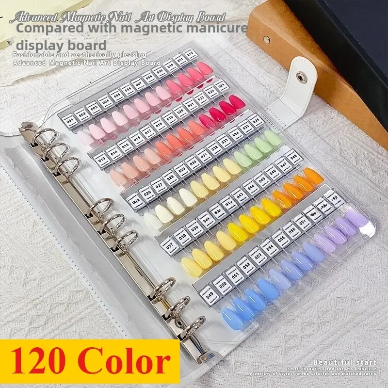 Ail لوحة ألوان المغناطيسي الاكريليك اللون عينة عرض مجلس بطاقة كتاب طلاء الأظافر الغراء عينة عرض أداة مسمار ارتداء نمط #3