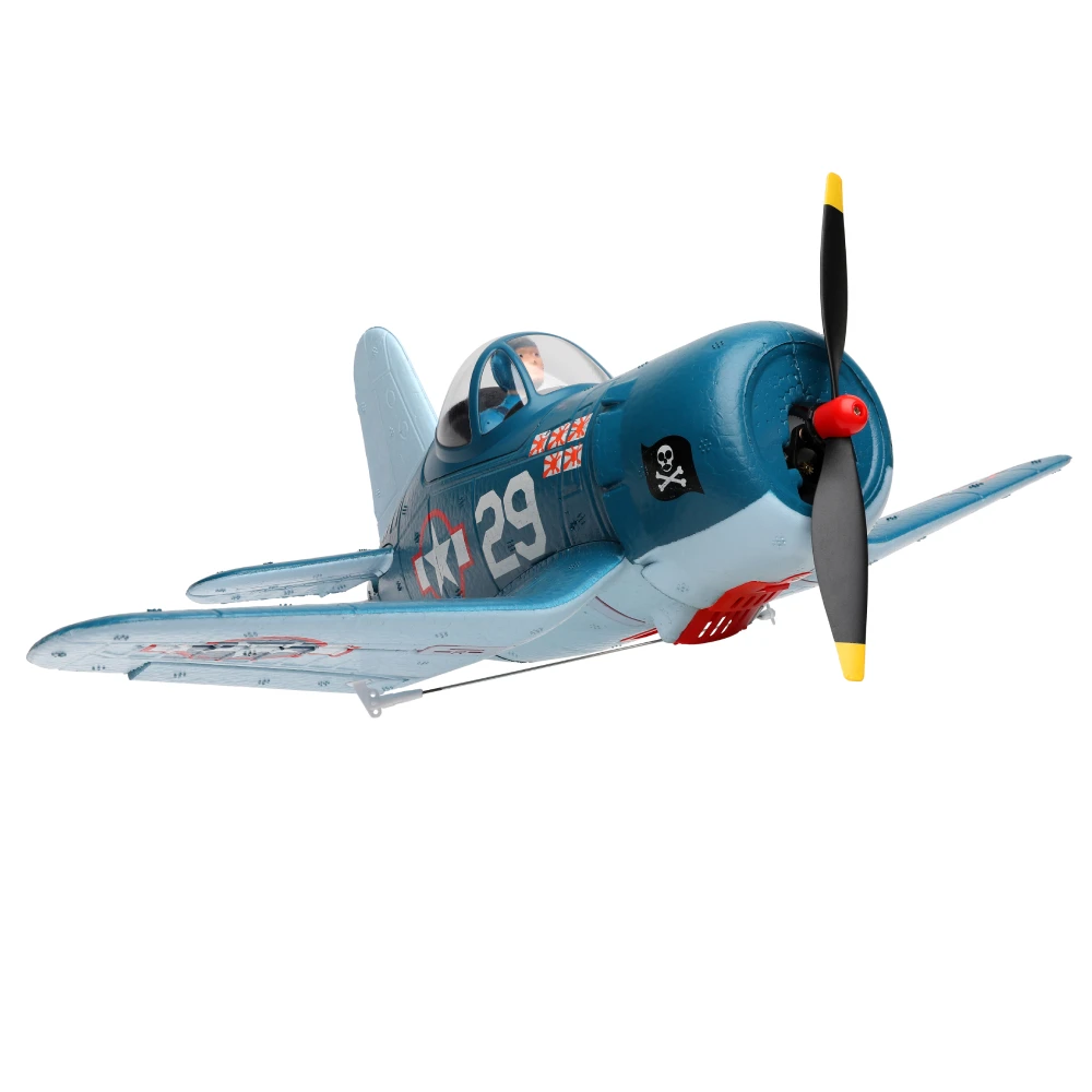 XK A500 카툰 F4U 350mm 윙스팬 2.4GHz 4CH 6 축 자이로 3D/6G 전환 가능 EPP RC 비행기 초보자 RTF 호환 후타바 S-BUS/