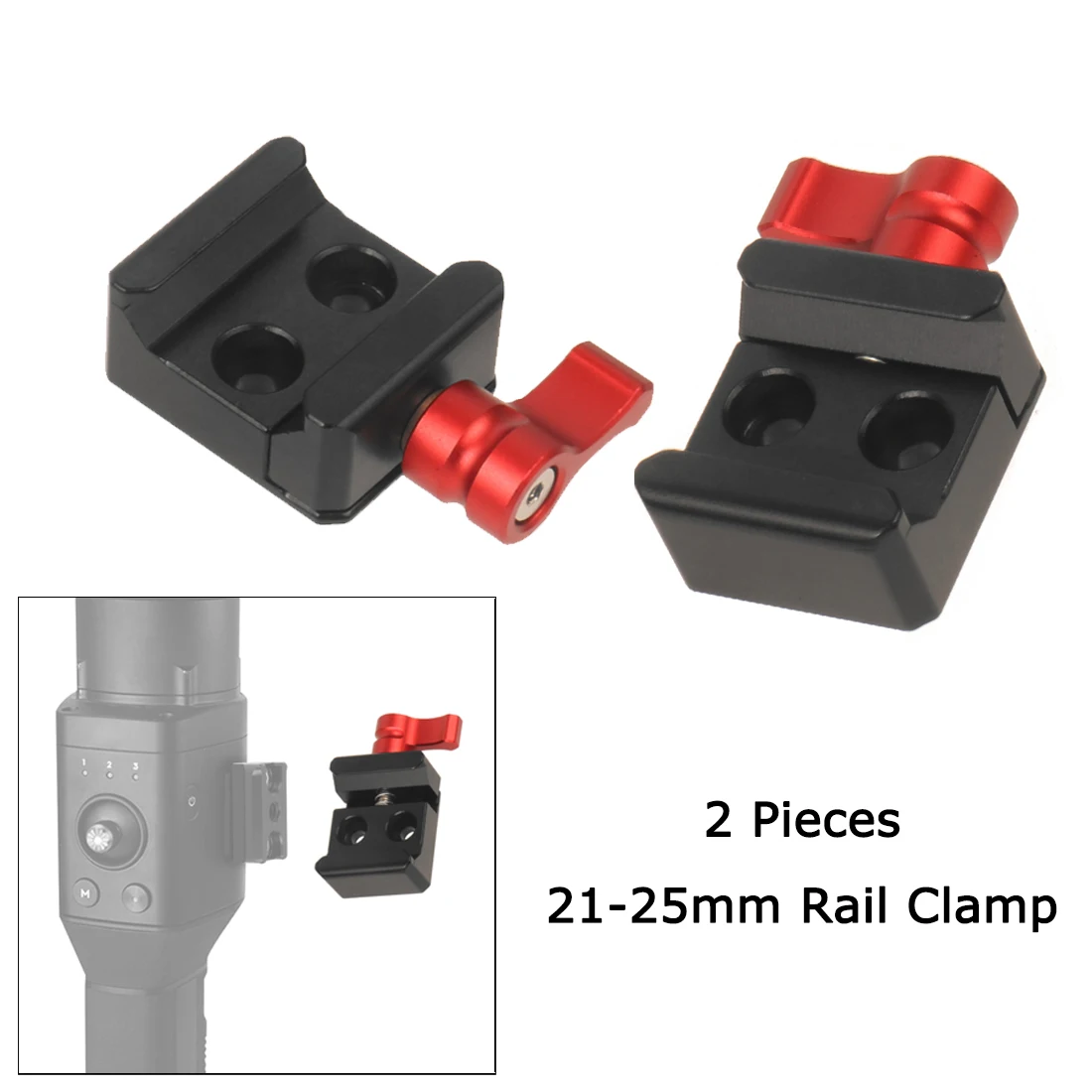 Schnellverschluss-NATO-Schienenklemme, 1/4 Zoll, 3/8 Zoll, Montagelöcher für Kaltschuh-Monitor, Unterstützung für DSLR-Kamerakäfig, Rig-Verlängerung, magischer Arm – Detail 1