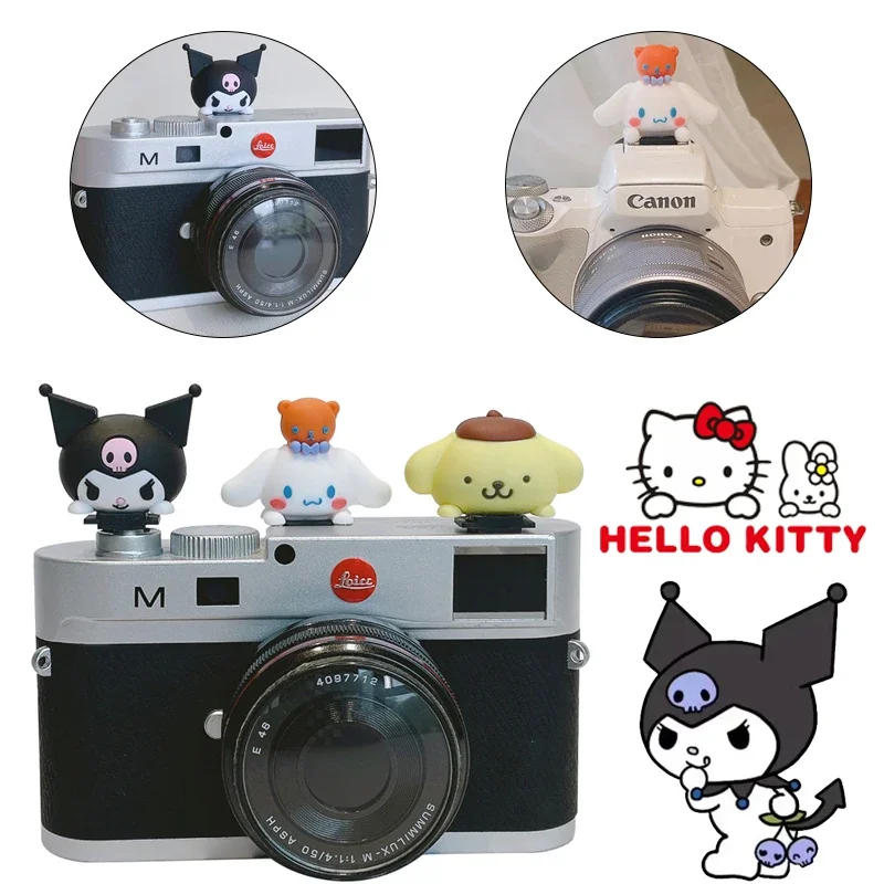 Hello Kitty Cartoon DSLR Camera Flash Hot Shoe Protector Cover dla Canon Nikon Sony Olympus Panasonic Pentax SLR Camera Gifts