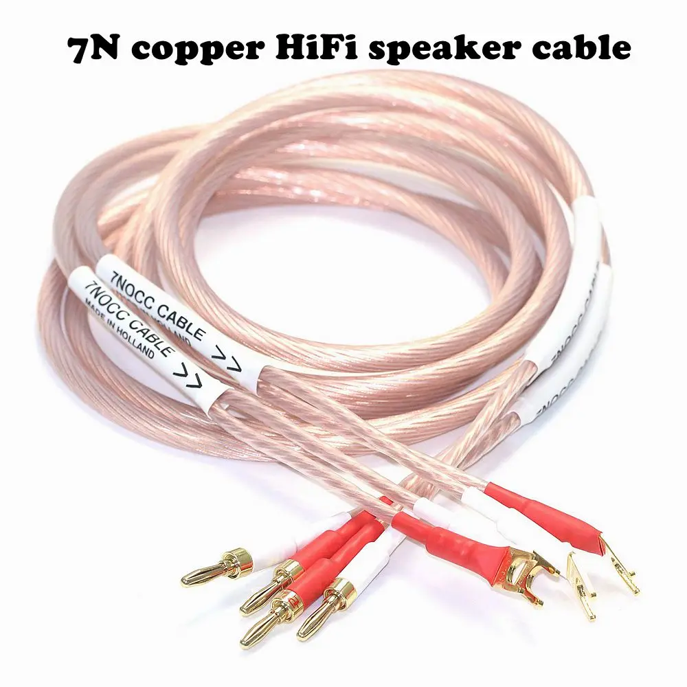 

7N Single Crystal Copper 12 Core HiFi Speaker Cable Audiophile Grade Audio Wire