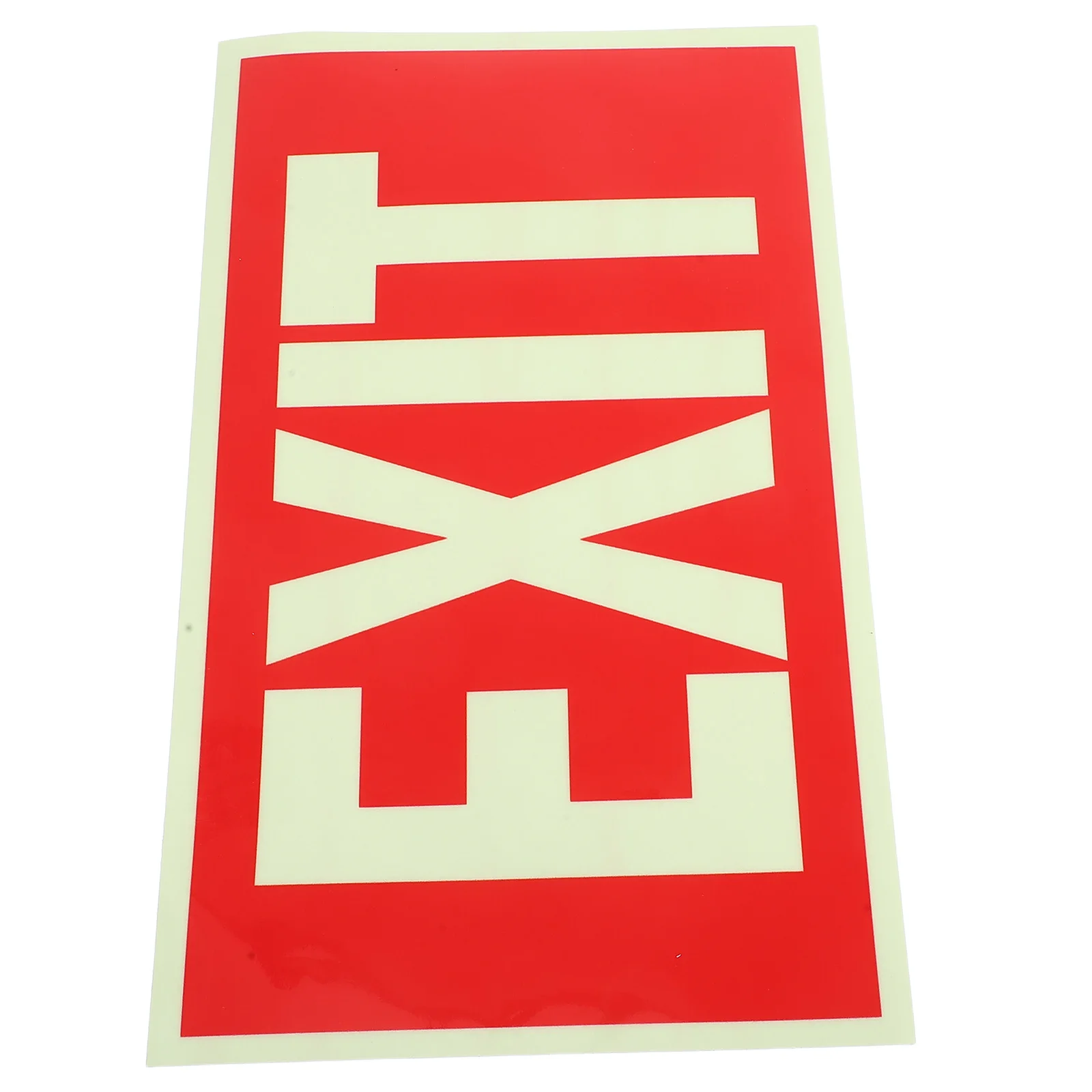 ملصق لافتة خروج الطوارئ ذاتي اللصق يتوهج في الظلام لمراكز السوبر ماركت Cinemas القضبان عالية الوضوح علامة خروج السلامة من الحرائق