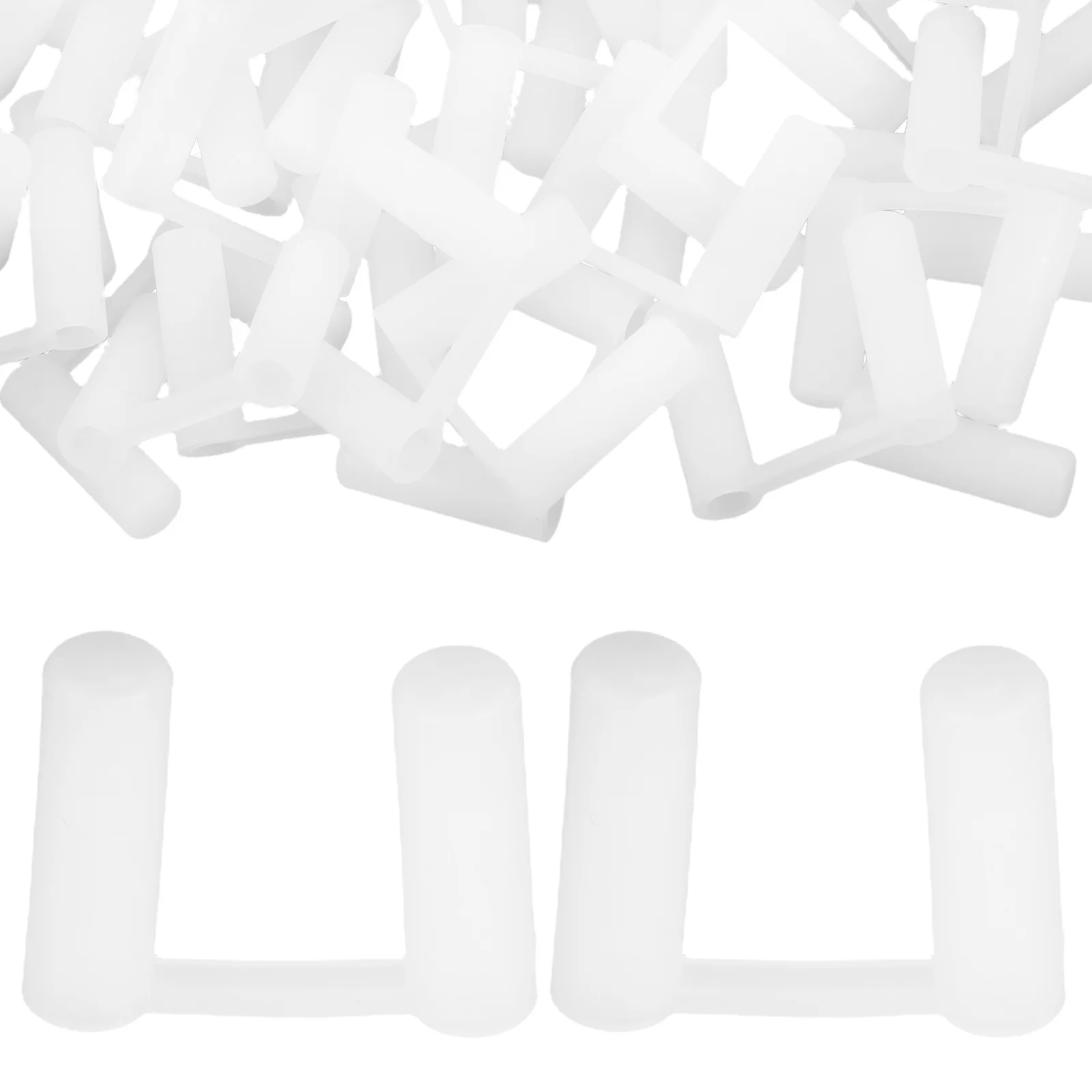 100 قطعة من أغطية المخرج المقاومة للأطفال، واقيات المكونات البلاستيكية البيضاء، أغطية أمان مقبس التدقيق للأطفال للمكتب المنزلي