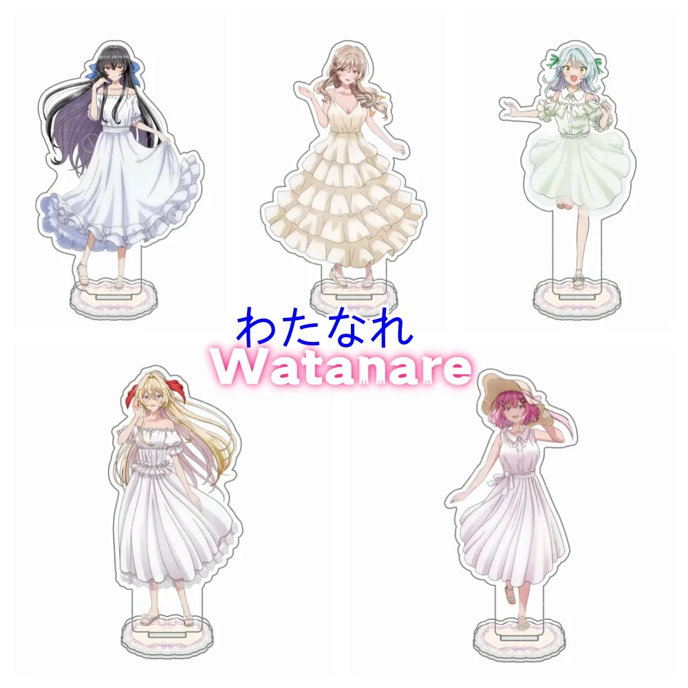Watanare There's No Freaking Way I'll Be Your Lover Unless 15cm Acrylic Stand Keychain Renako Amaori Mai Ouzuka Anime Figure