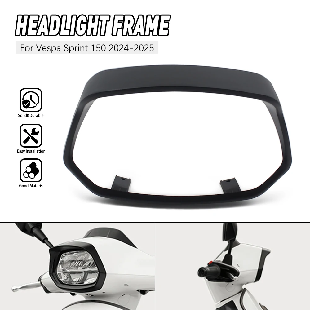

Motorcycle Aluminum Headlight Grill Cover Front Lamp Protective Shell For Vespa SPRINT 150 2024 2025 Accessories