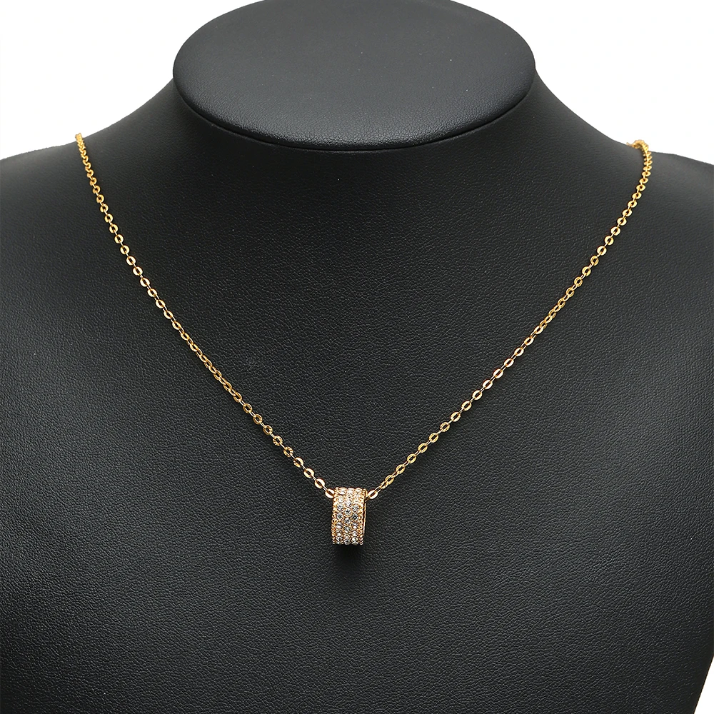 3 Stück Edelstahl-Zirkon-Röhrenperlen, 18K vergoldet, lose Perlen für DIY-Schmuck, Ohrringe, Halsketten, Armbänder, Zubehör – Detail 4
