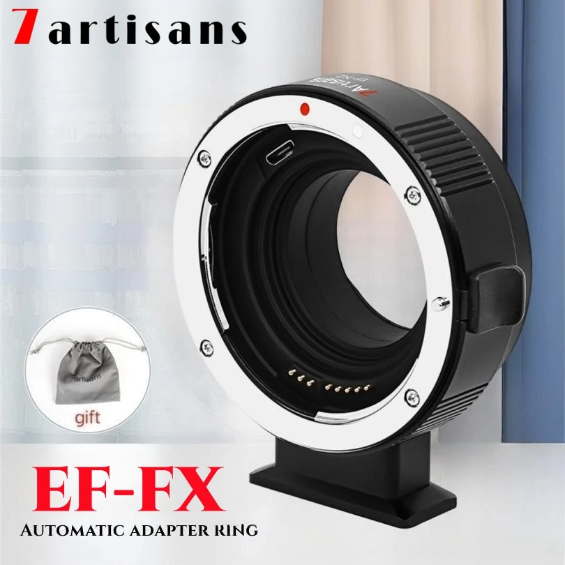 

7artisans Lens Adapter Ring Auto-Focus Mount Adapter EF-FX for Canon EF to FUJI Mount Camera XT-1 X-T2 X-T3 X-T4 X-T10 X-E1 X-A1