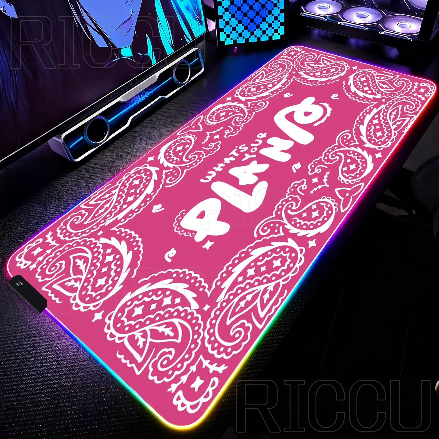

LED Hot West Coast PC accessories paisley trend hip-hop 1000X500MM Mouse Pad Gaming XXL Computer Mousepads expand RGB Desk Mats