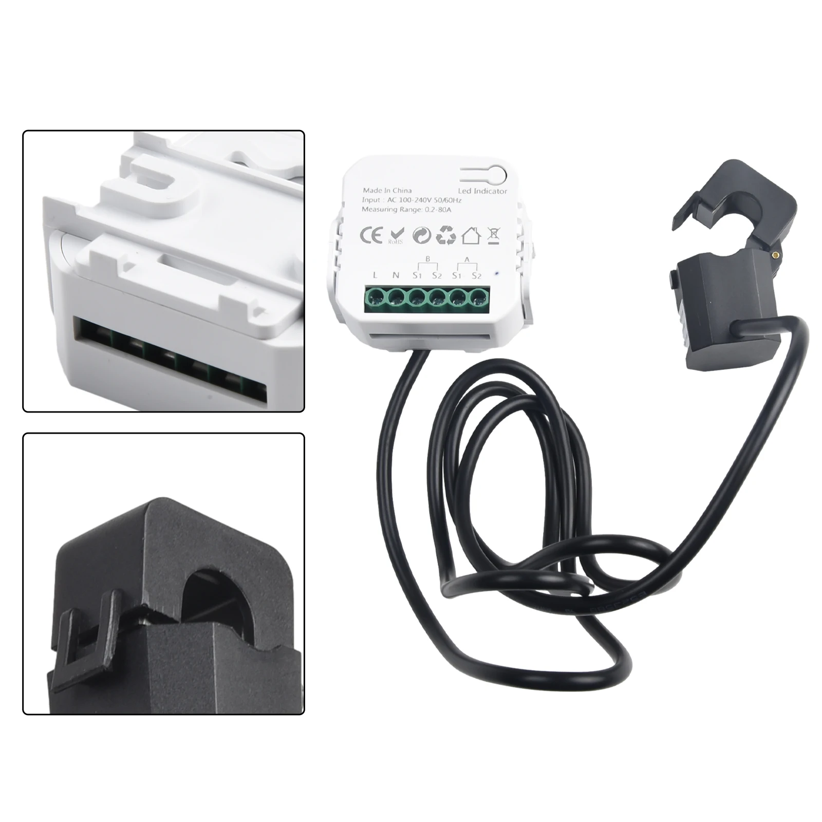 12 Way WiFi for Energy Meter For Smart Connection Bidirectional with Clamp for Accurate Power and Current Monitoring