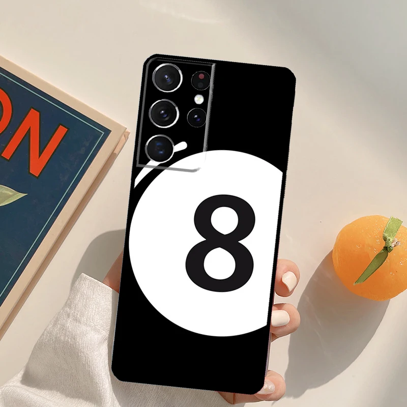 البلياردو السنوكر 8 الكرة قضية الهاتف لسامسونج غالاكسي S24 S25 الترا S20 S21 S22 S23 زائد S9 S10 S24 FE الغطاء الخلفي