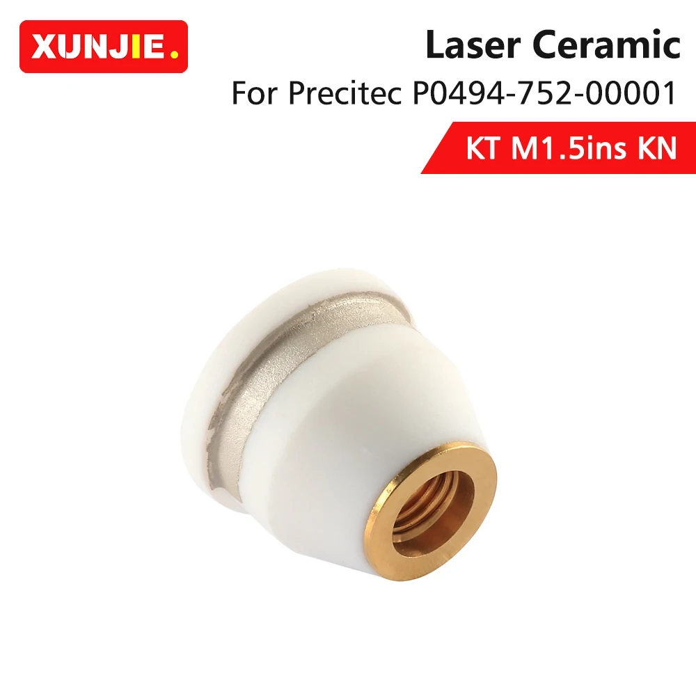 

XUNJIE Laser Ceramic Precitec 3D P0494-752-00001 KT M1.5ins KN Ceramic Part Nozzle Holder for Precitec LightCutter 3D Laser Head