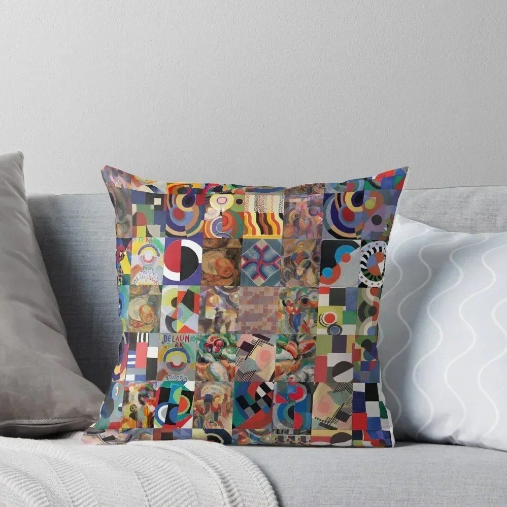 Sonia Delaunay Throw Pillow home decor items Cushions For Children pillow