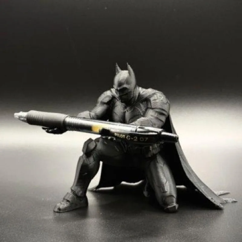 3D Printing Batman Pen Holder Personalized Stationery Storage Desktop Trendy Play Decoration Office Learning Fun Ornament view 2