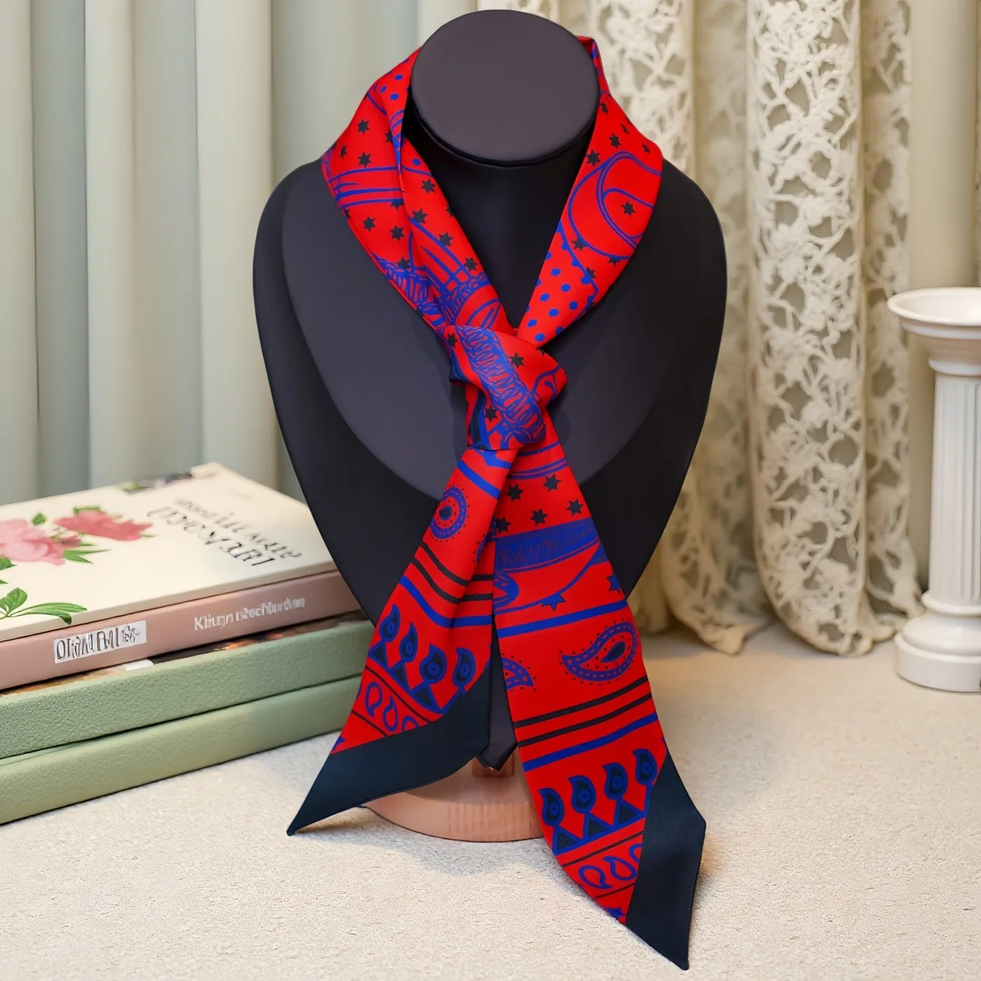 

Лента для волос, шелковый шарф, маленький шейный шарф, сумка с ручкой, обертка для женщин, модный аксессуар, подарок