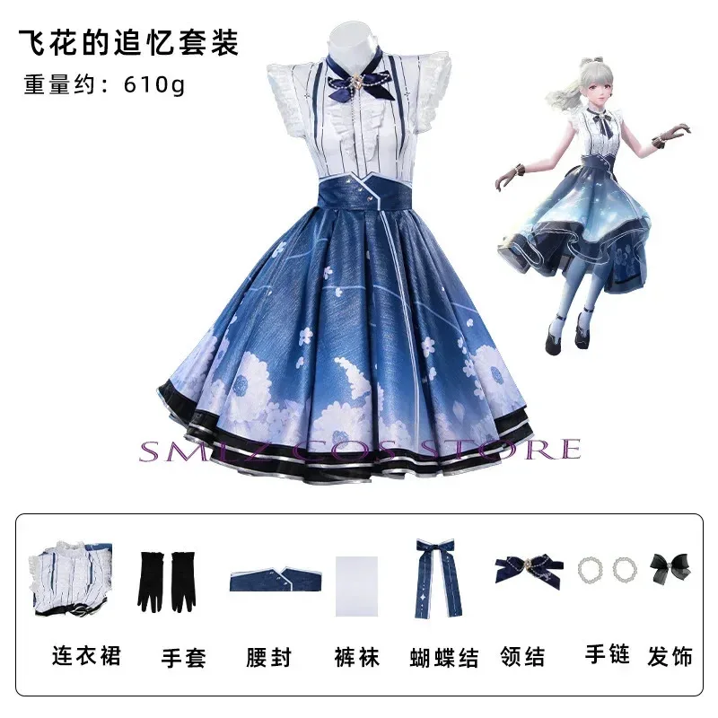 Spiel Infinity Nikki Cosplay Kostüme Anime Mädchen Blau Kleid Handschuh Perücke Uniform Anzug Nikki Prinzessin Outfit für Frauen Kleider