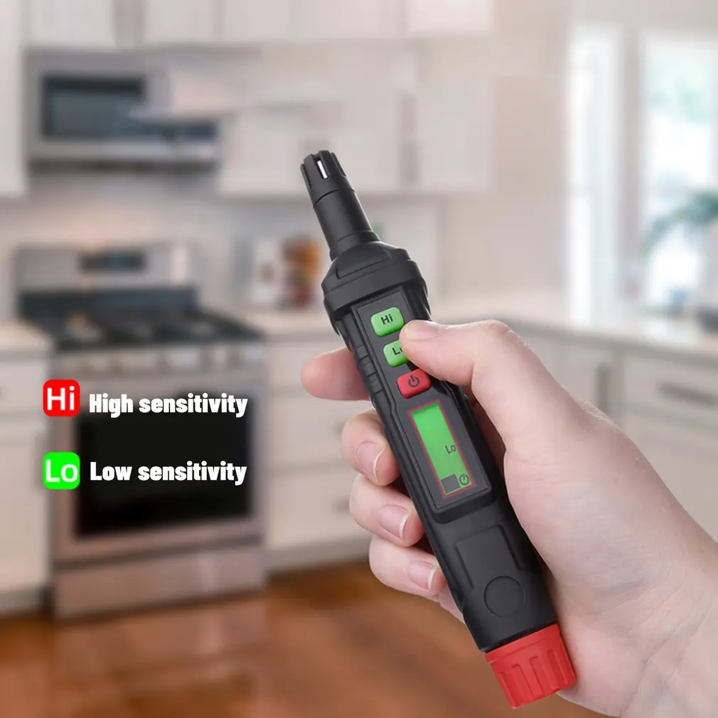 Portable Handheld HT61 Gas Leak Detector Natural Gas Analyzer PPM Meter Alarm Combustible 87HA LCD Display Dropshipping Hot