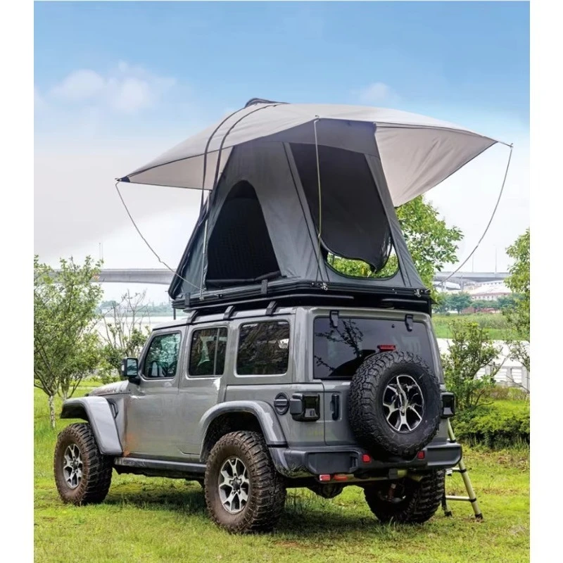4X4 Offroad SUV Roof Top Tent with Ladder Waterproof Hard Shell Four-Season Quick Automatic Opening Aluminum Construction
