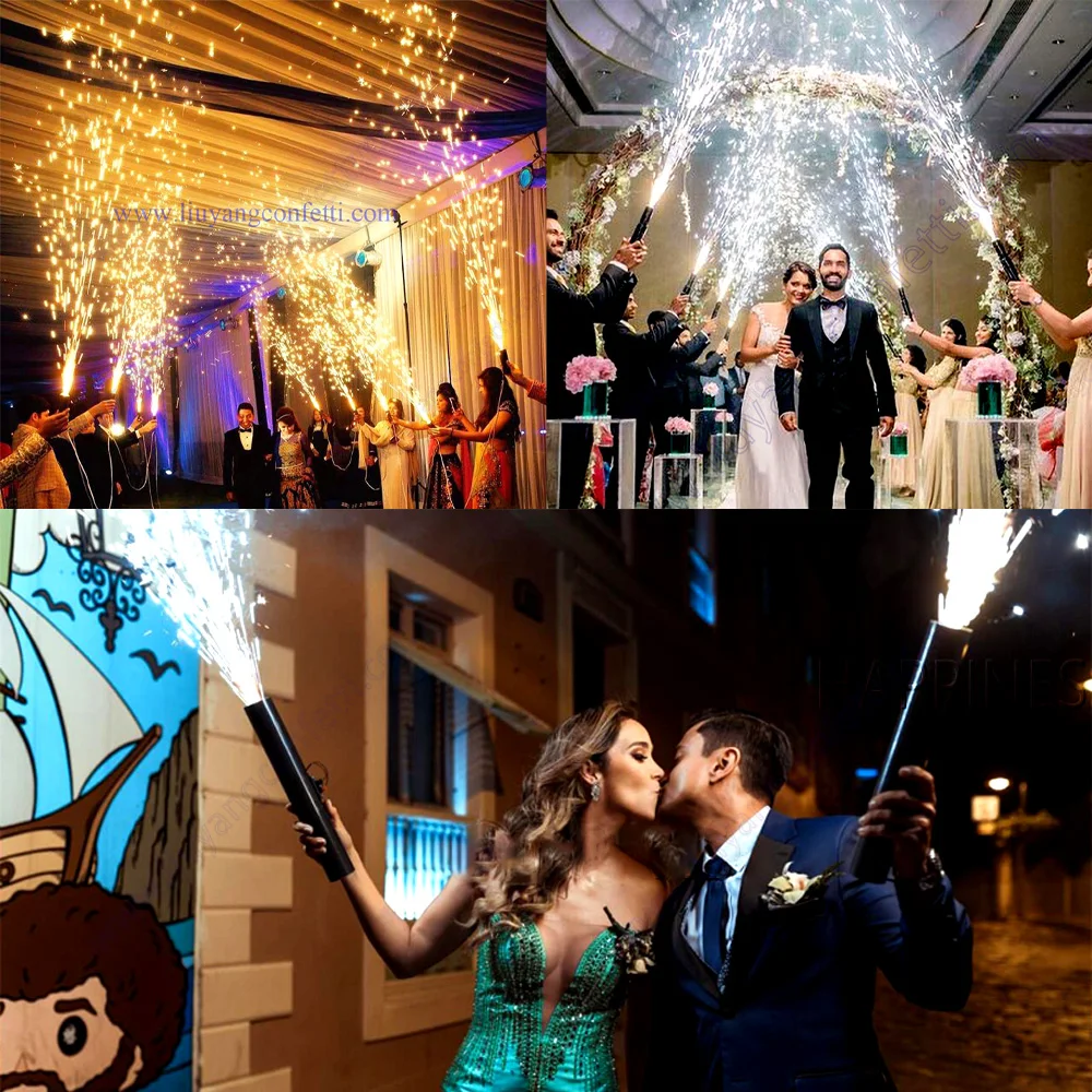 Wedding Hand Hold Torch Machine Cold Pyro Shooter Ignition System Reusable Fireworks Fountain Stage Dj Decoration Mariage Entry