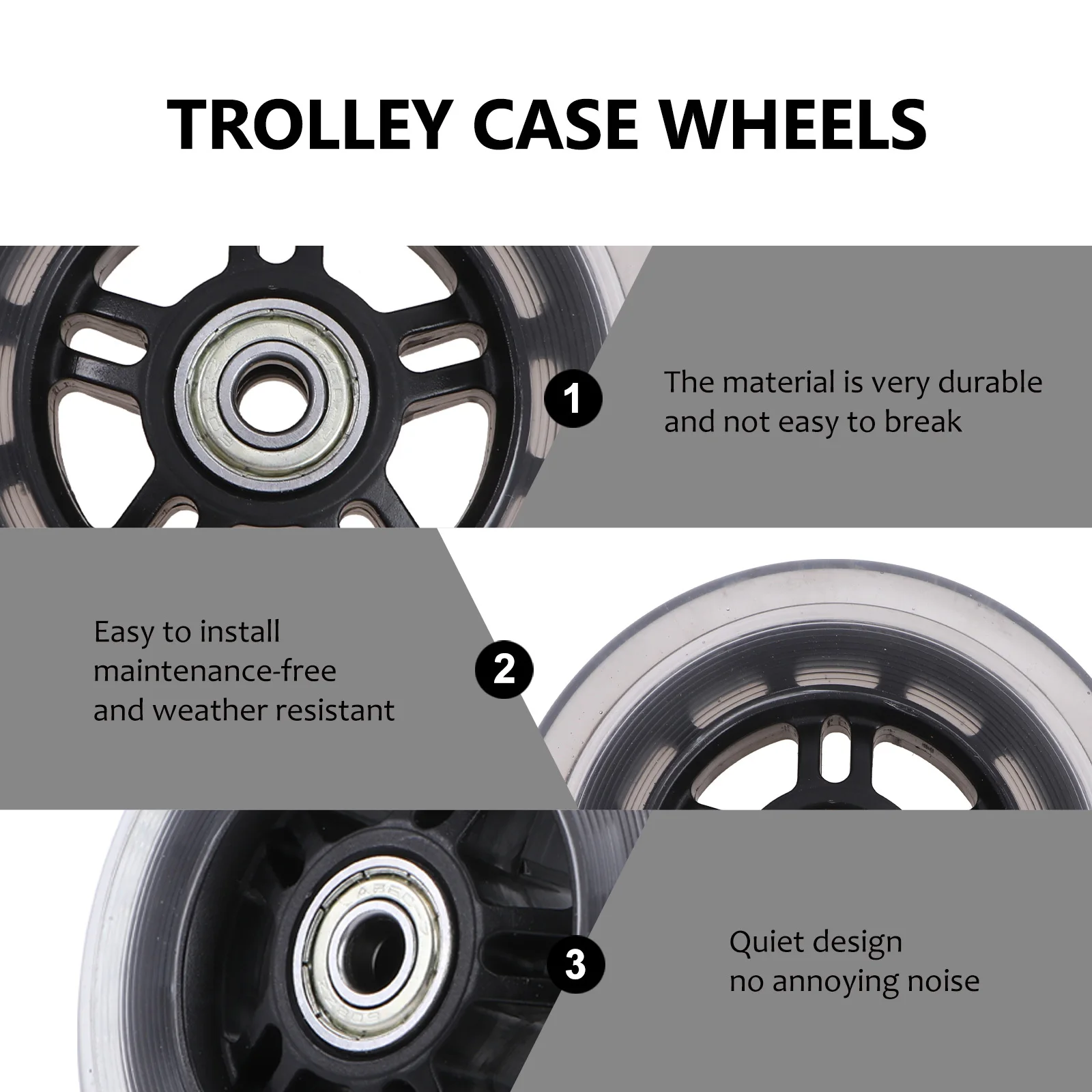 

4Pcs Scooter Wheels 100Mm Wear-Resistant High Elasticity PU Replacement Wheels for Kids Scooters Smooth Fast Roll