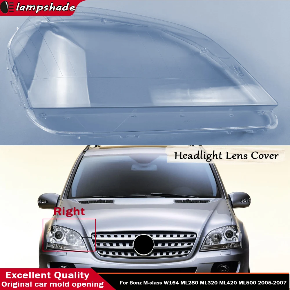 

Accessoire Voitures автомобильные фары, чехлы для линз фар для Benz M-class W164 ML280 ML320 ML420 ML500 2005 2006 2007