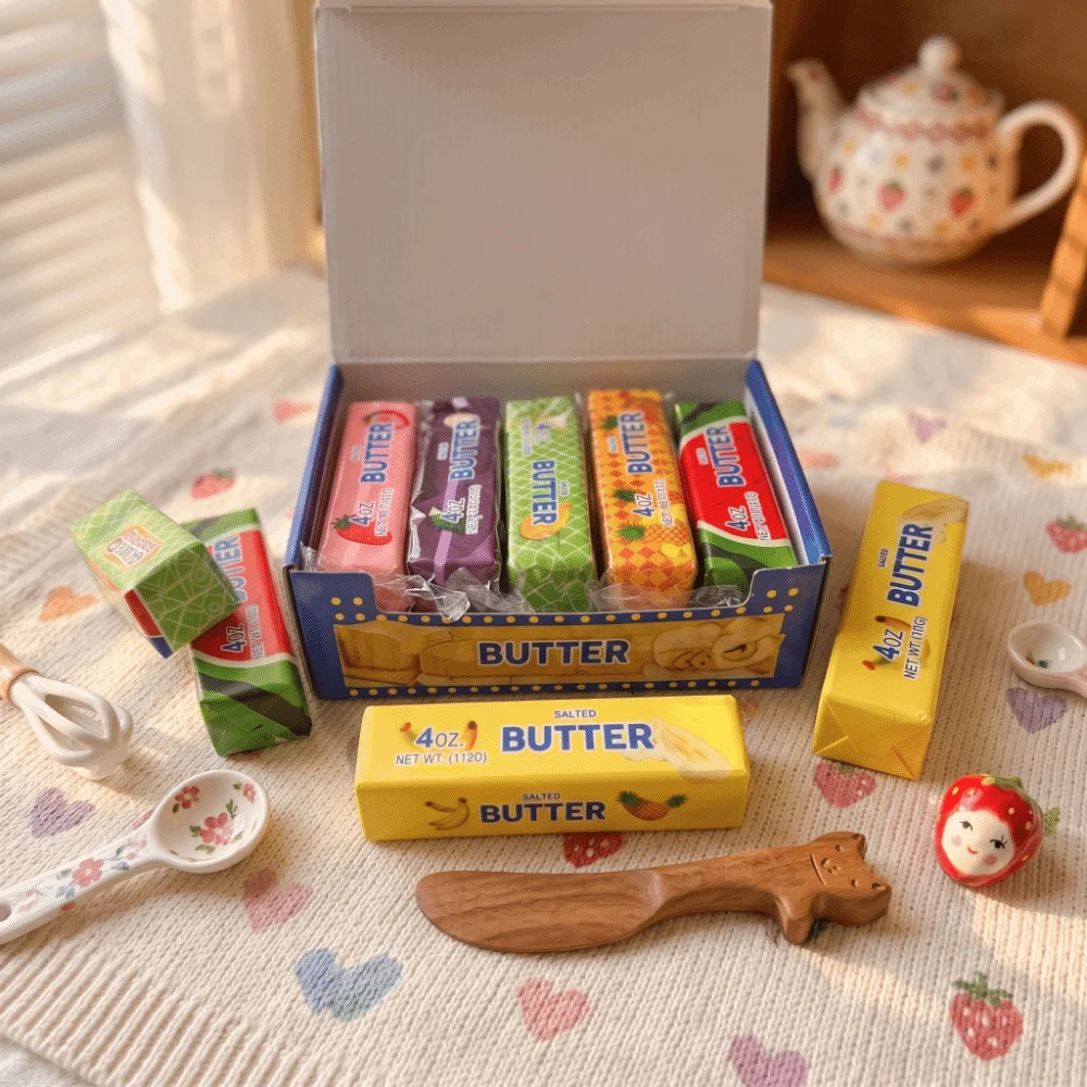 Yellow Cheese Butter Stick Squishy Toy Slow Rising Slow Rebound Butter Stick Fidget Toy Sticky Realistic