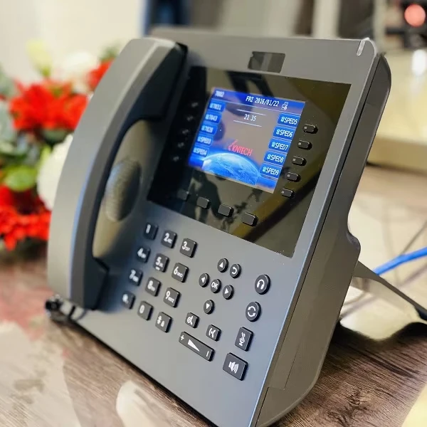 High Quality IP Telephone 6 SIP Lines Phone VoIP SIP 2.0 Phones Office Phone with 4.3 Inch Colorful Scree KNPL-700