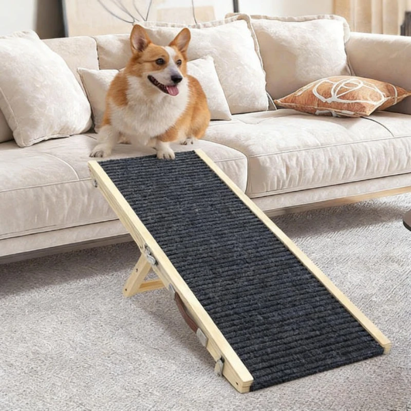 Pet-Ladder-Foldable-Dog-Secure-Stairs-Ramps-Bed-Side-Older-Dogs-Pet-with-Joint-Pain-Adjust-Height-Pet-Assisted-Training-Products