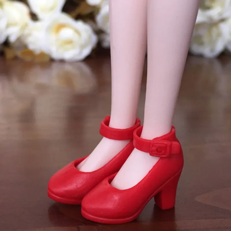 1 Pair di Alta-Tacco Scarpe Per Blythe Dolls 1/6 Scarpe di Moda Per Licca Bambola Mini Scarpe Per Momoko 1/6 accessori Bambola BJD