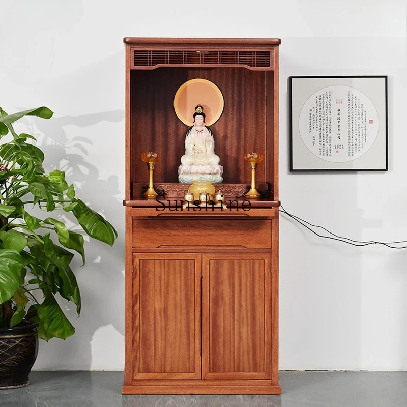 

New Chinese-style household solid wood table, shrine, Bodhisattva, God of Wealth