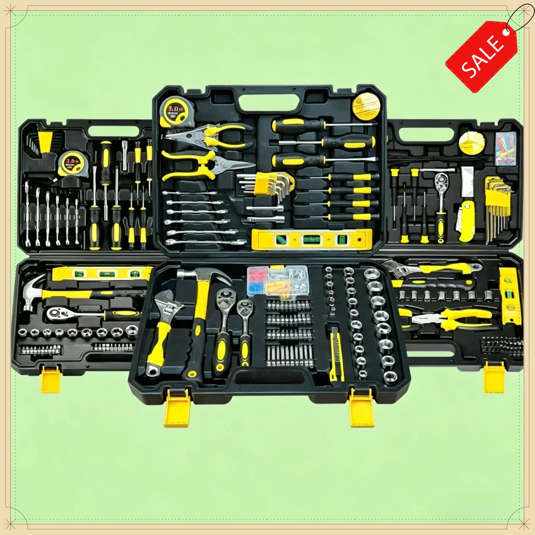 

Multifunctional Hardware Hand Tool Set Household Car Repair Combination Toolbox Kit
