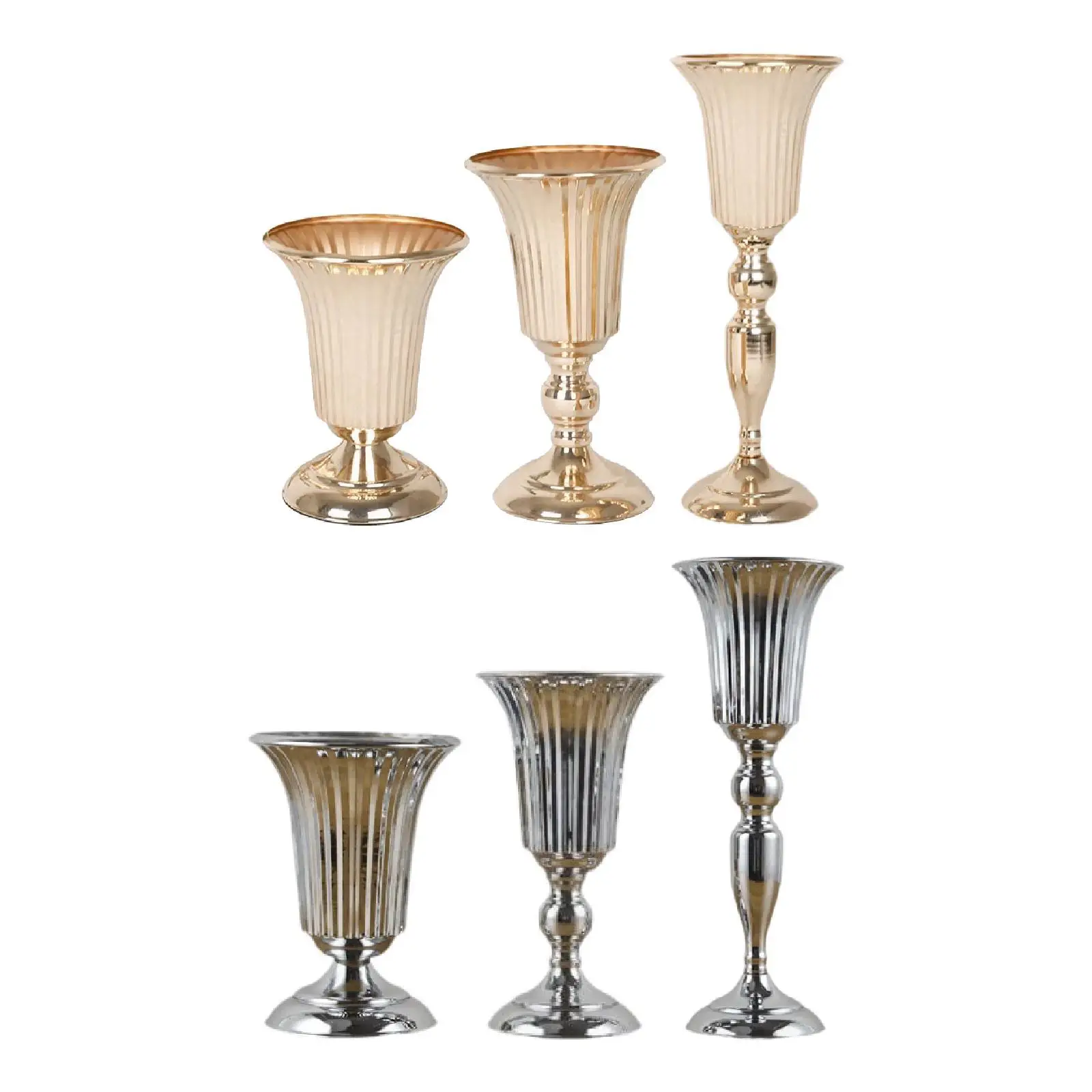Wedding Flower Vase Candlestick Centerpieces Stand Bouquet Vase for Living Room Reception Home