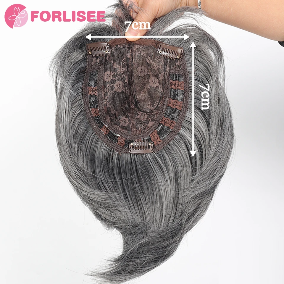 Franja 3d sintética, cabeça invisível sem costura, cabelo liso, franja de ar, cabeça aérea, natural, capa de substituição invisível