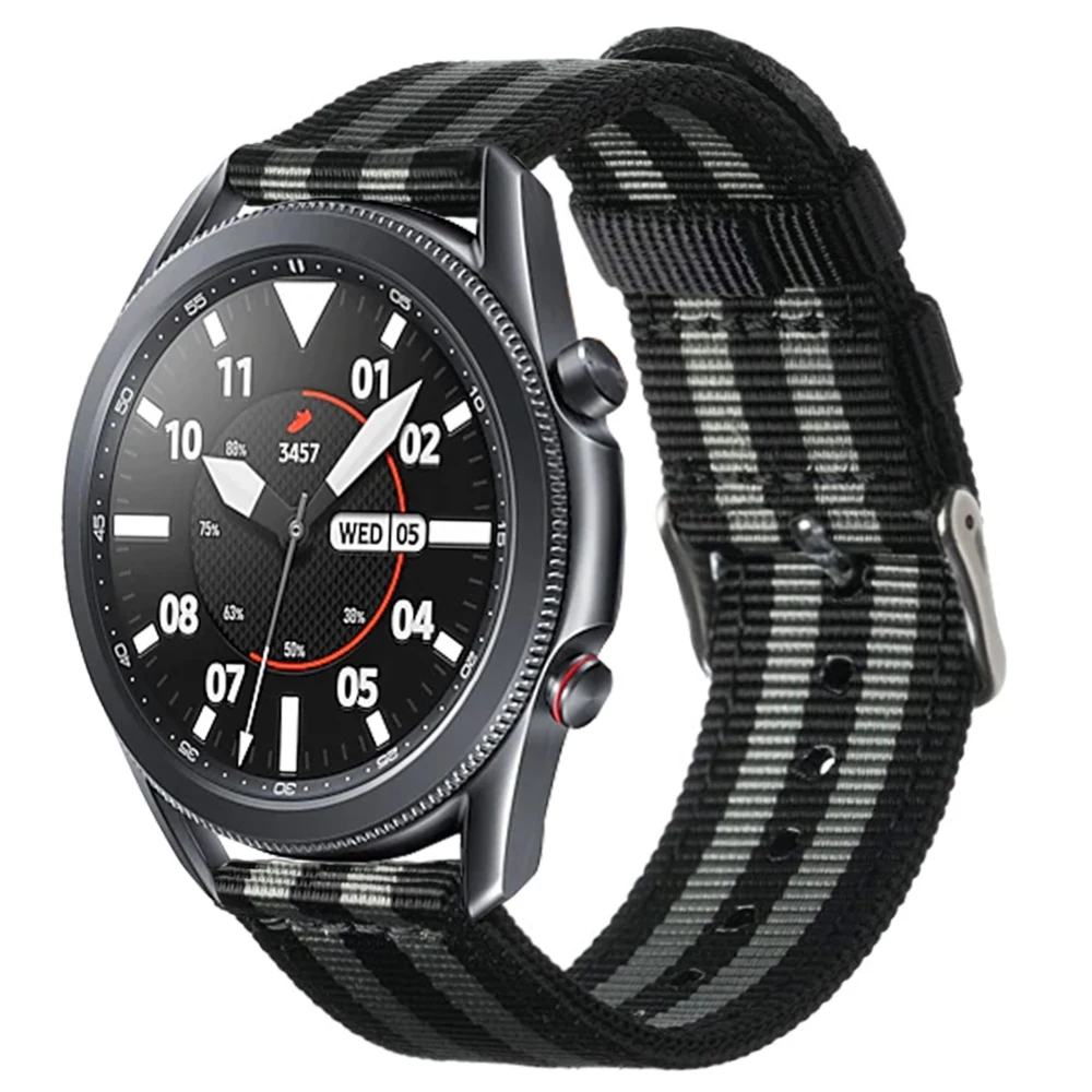 

Nylon Wristband For Samsung Galaxy Watch 3 45mm 41mm Strap 20mm 22mm Breathable Bracelet For Active2 40mm 44mm/Galaxy Watch 46mm