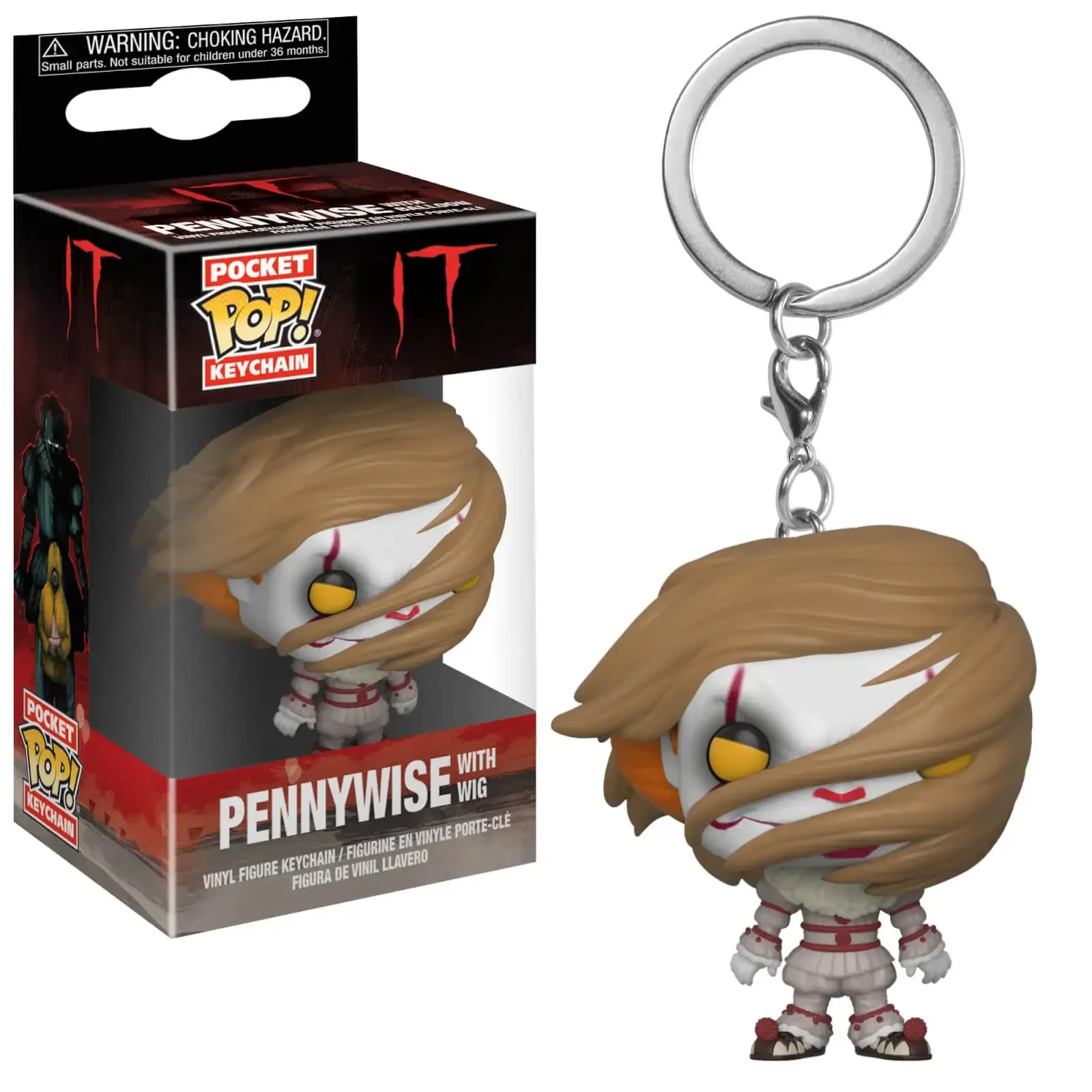 2024 New FUNKO Keychain Toys Pennywise Scream PVC Action Figure Collectible Model Toys for Chlidren Christmas Birthday Gift - view 4