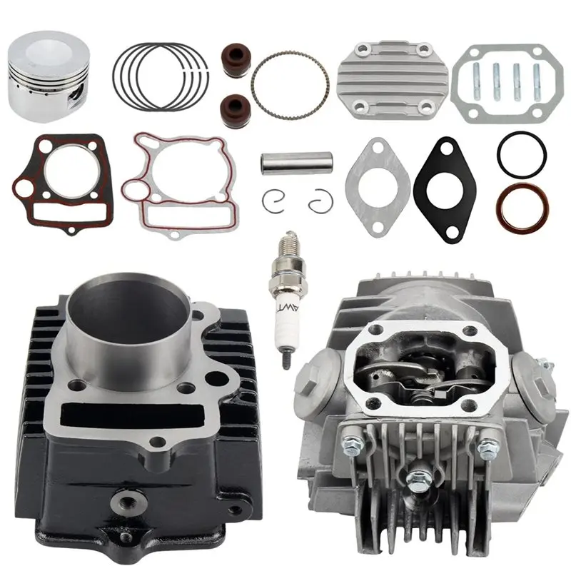 

Motorcycle Cylinder Head Replacement Kit 52.4Mm Piston Barrel For 110Cc For 110 WS110 C110 ATV UTV