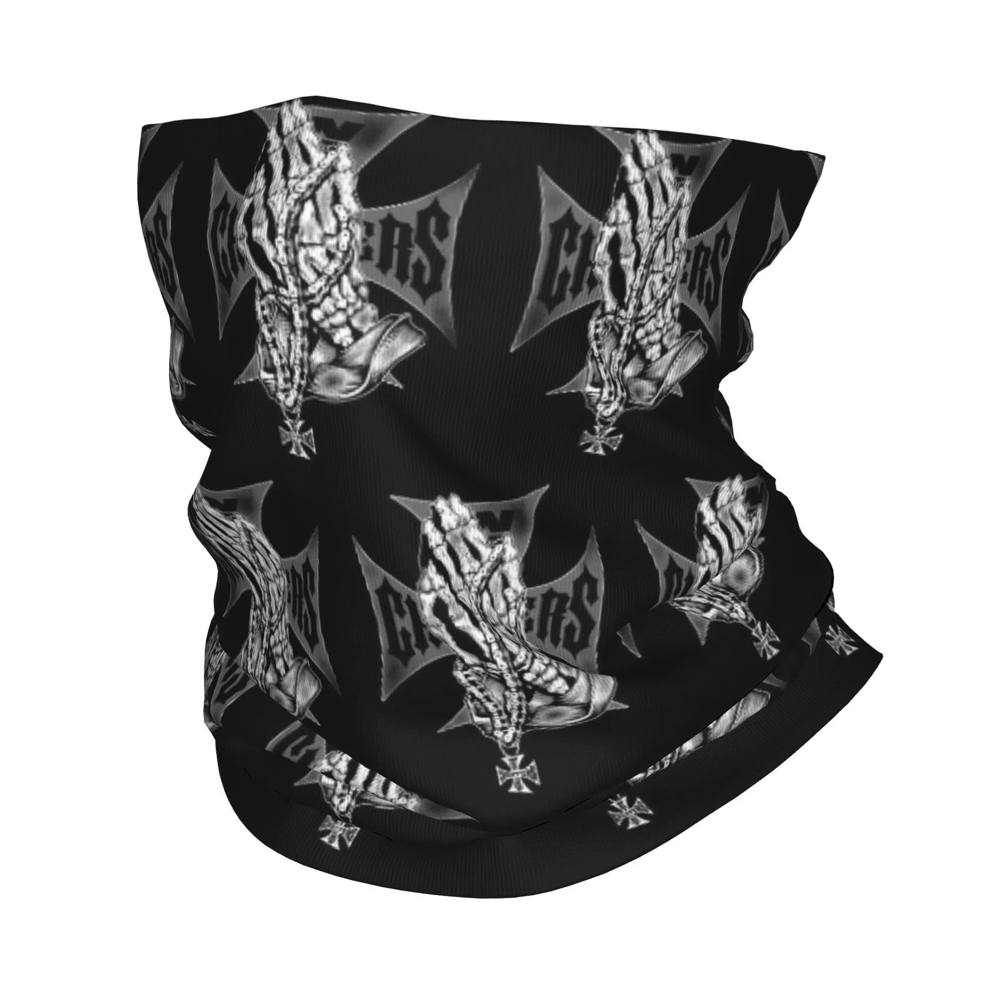 Custom West Coast Iron Cross Choppers Neck Gaiter Men Women Windproof Winter  Bandana Scarf for Cycling