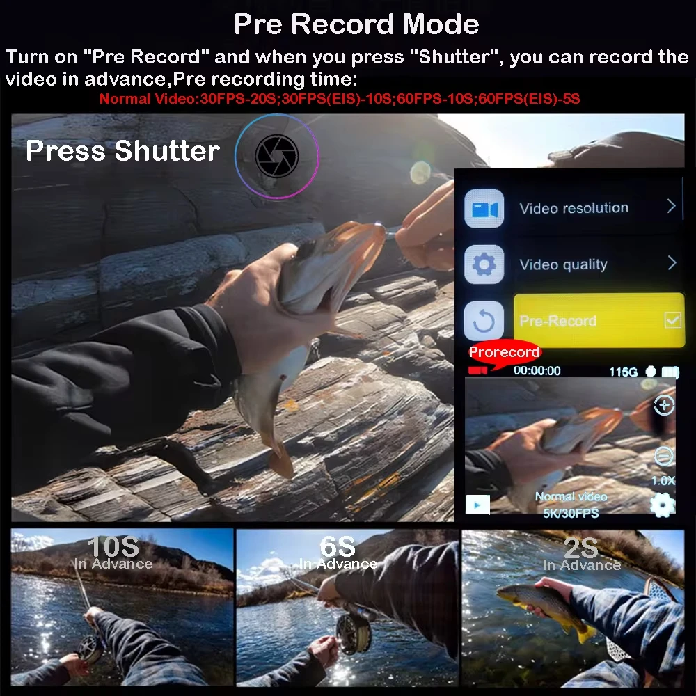 5K Action Camera with 4K60FPS & EIS 6