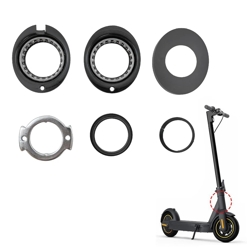 Front Fork Tube Bearing Bowl Rotating Steering Ring Sets for Xiaomi Mijia M365/M365 Pro Scooter Bearing Repairing Kit