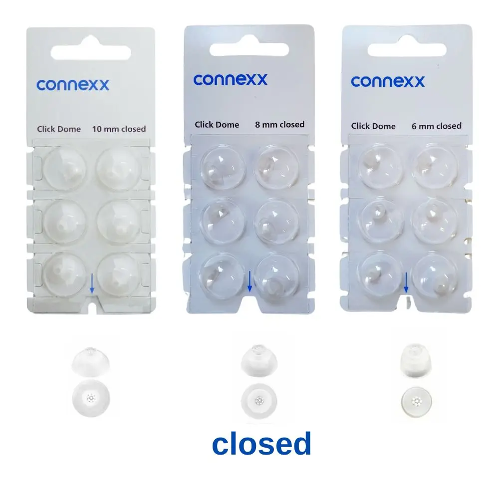 Original Silicone Ear domesSignia Click Connexx Sleeve ,for Siemens Signia Rexton CIC ITC and RIC Model Hering Aids