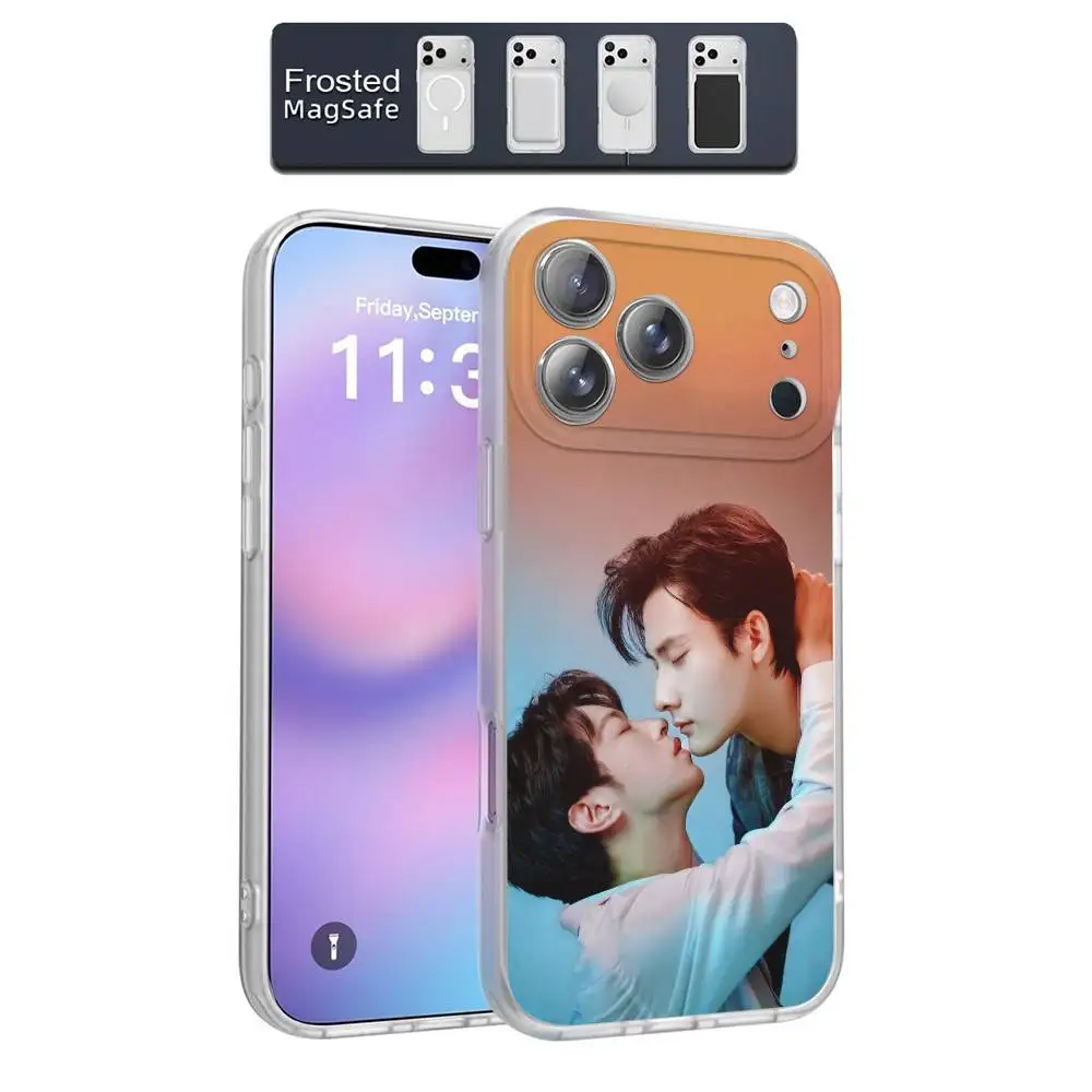 حافظة هاتف Seeky Pei en L-Li لهاتف iPhone 17,16,15,14,13,12,11,Pro,Max,Plus,E,Air,Mini Magnetic Magsafe Frosted Clear #6