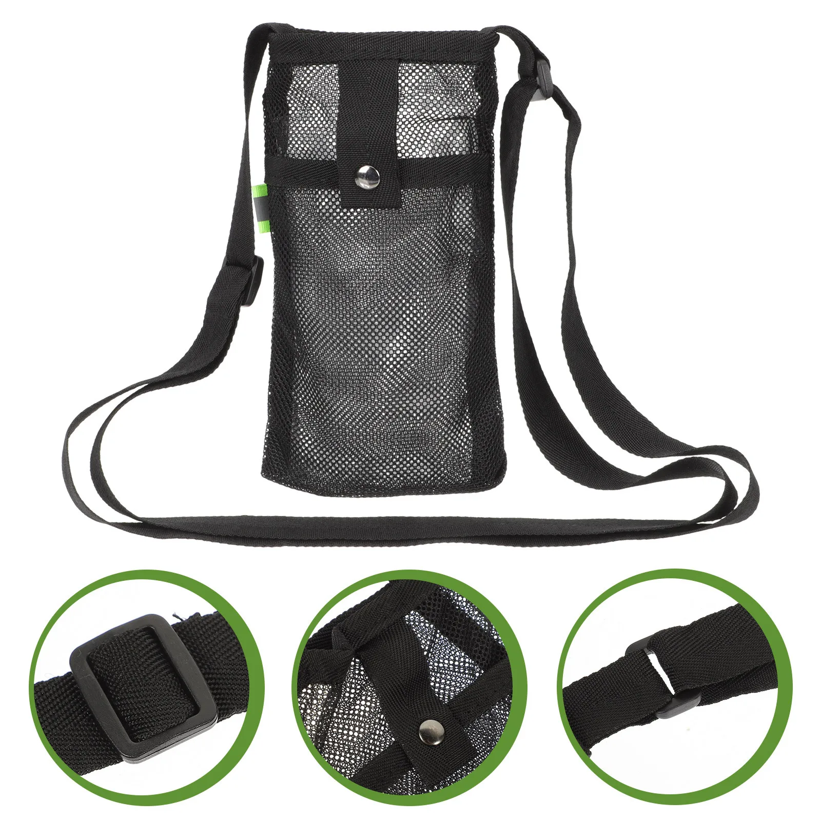 

Breathable Bottle Pouch Durable Water Bottle Nylon Bag Outdoor Sling Carrier Lightweight Practical Kettle Sleeve