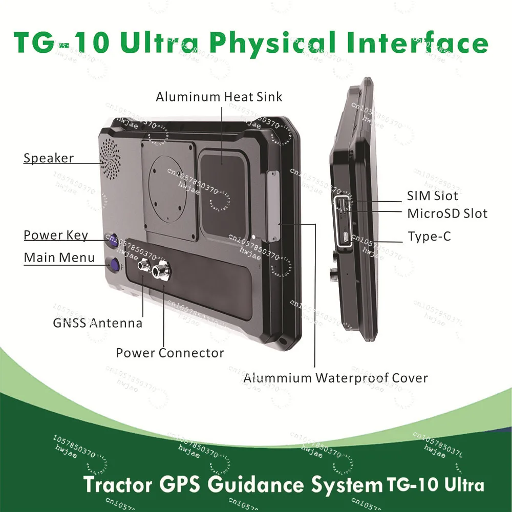 Factory direct supply high-end agricultural GPS navigation operation system with night vision high definition dual camera