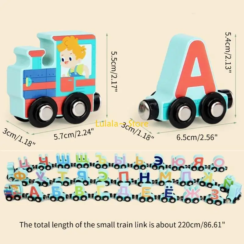 Y4qa trem magnético brinquedo bloco construção brinquedo crianças brinquedo educativo para habilidades motoras finas trem
