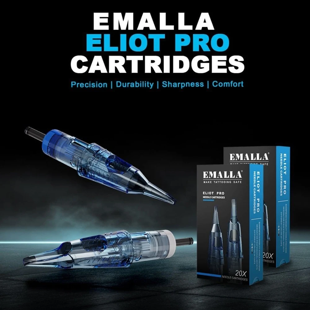 20/10 قطعة إيمالا إليوت برو المتاح خرطوشة الوشم الإبر RL RS CM MG سلامة الوشم الإبر لفناني الوشم المهنية #6
