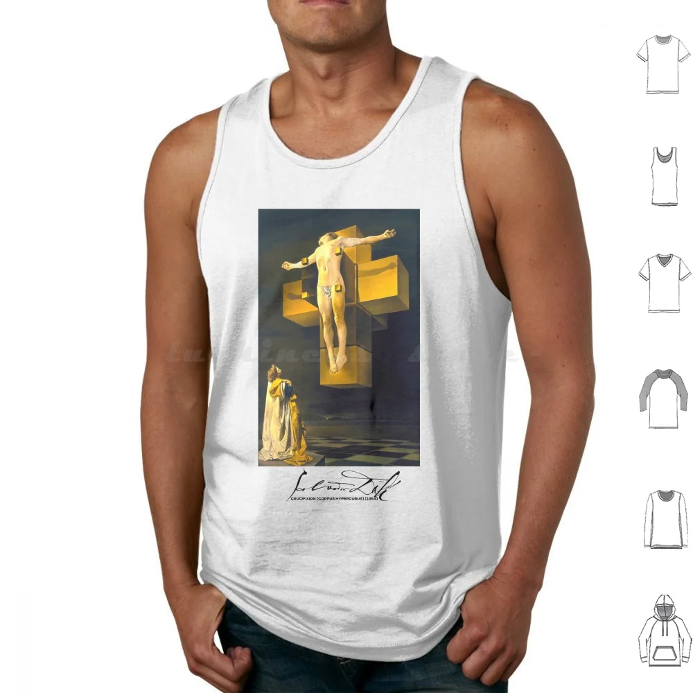 Salvador Da-Crucifixion ( Corpus Hypercubus ) ( 1954 ) Tank Tops Print Cotton 20th Art Art Expressionism Artist