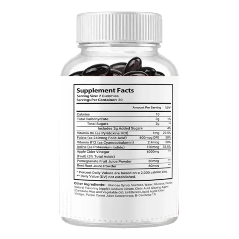 Vital Surge Men's Gummies 1000MG Maximum Strength Supplement Natural Ingredients 60 Count
