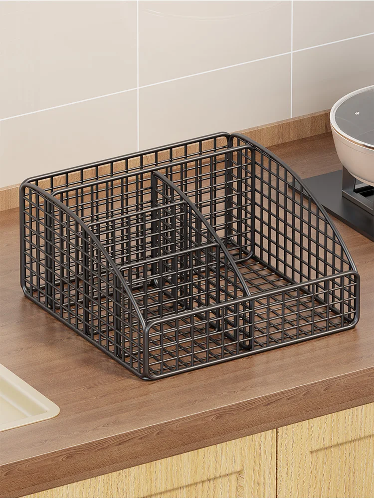 

Kitchen Spice Rack Organizer Metal Storage Shelf for Bagged Seasonings Small Snacks Toys Lin Jia Xiaosi Brand