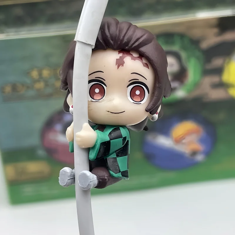 

Demon Slayer Kimetsu No Yaiba Sleepy Blind Box Cartoon Ornament Mobile Data Cable Protector Cup Rim Hanging Blind Box Xmas Gifts