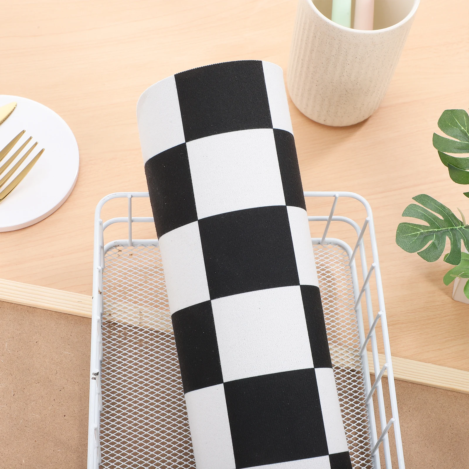 

Dish Drying Mat 30x50cm High Absorbency Non Slip Kitchen Counter Mats Waterproof Checkered Decor For Sink Area